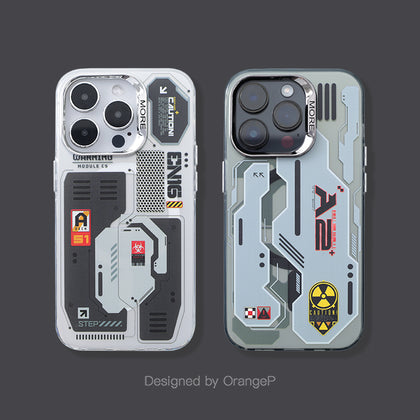 EVA Trendy cool circuit mecha anime magnetic mobile phone case magsafe