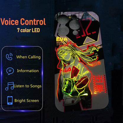 Cute Anime E-Evangelions EVA LED Phone Case