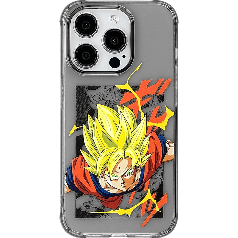 Fashion Anime Dragon Balls Gokus Laser Phone Case