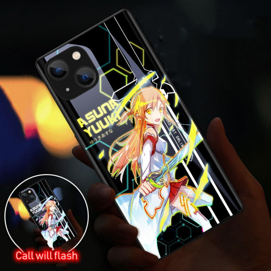 Cute Anime E-Evangelions EVA LED Phone Case