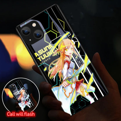 Cute Anime E-Evangelions EVA LED Phone Case