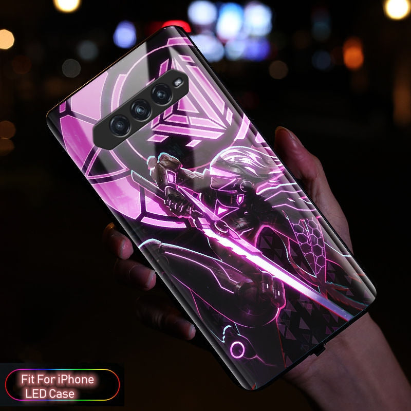 Cute Anime E-Evangelions EVA LED Phone Case