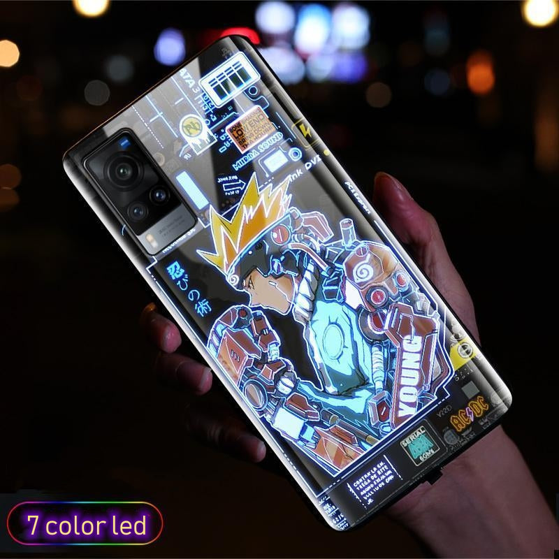 Cute Anime E-Evangelions EVA LED Phone Case