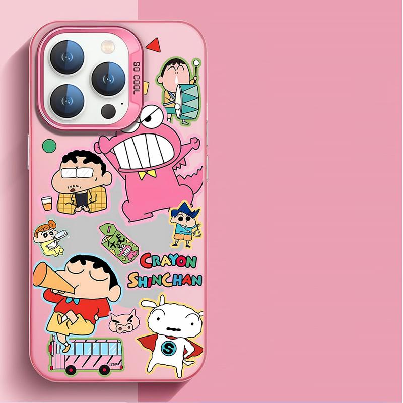 Action Kamen&Crayon Shin-chan anime phone case