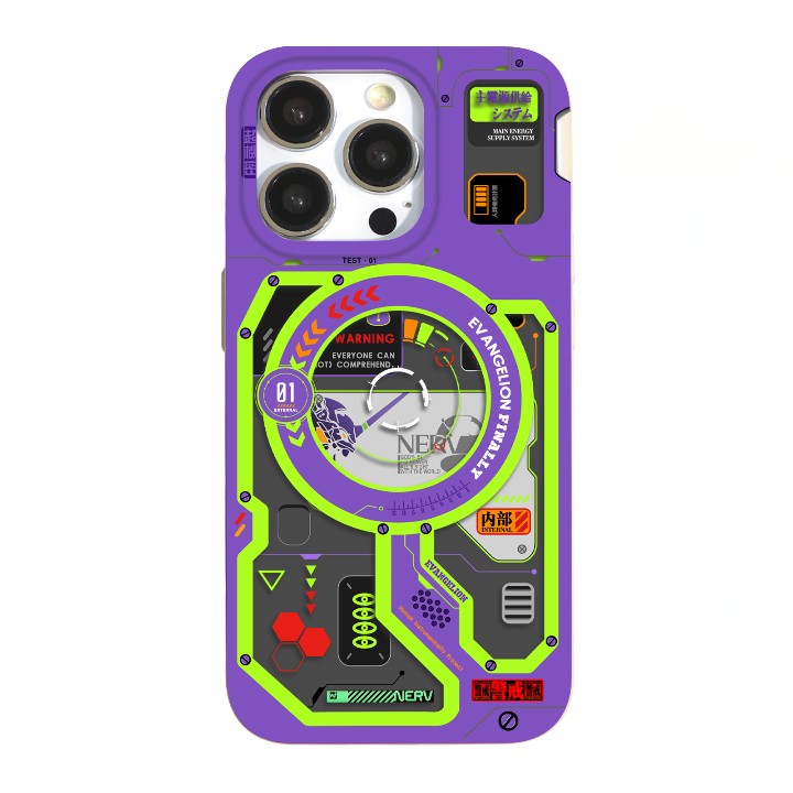 EVA Trendy cool circuit mecha anime magnetic mobile phone case magsafe