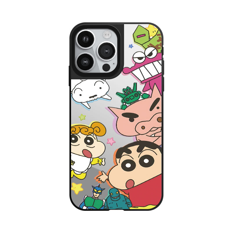 Action Kamen&Crayon Shin-chan anime phone case