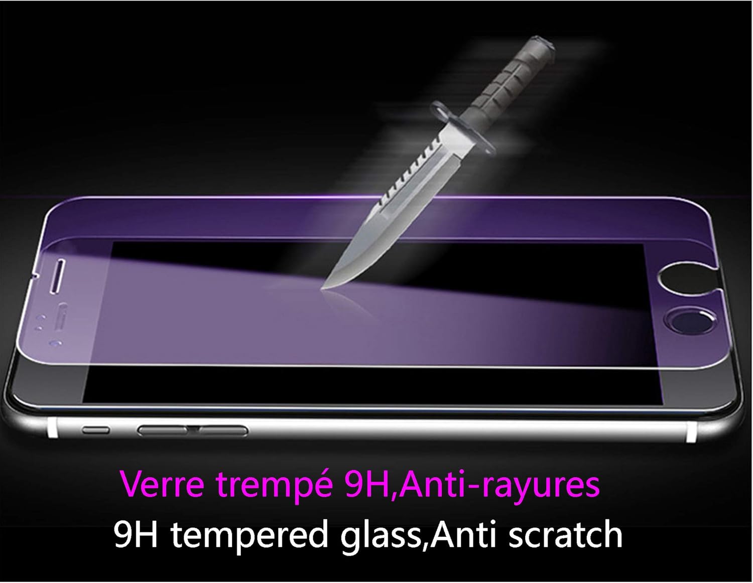 Anti Blue Light 9H Tempered Glass Screen Protector, 2.5D Edge