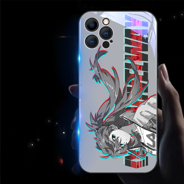 Cute Anime E-Evangelions EVA LED Phone Case