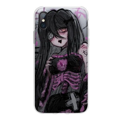 Gothic anime crazy phone case