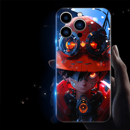 Cute Anime One Piece LED Phone Case