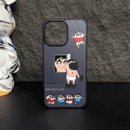 Action Kamen&Crayon Shin-chan anime phone case