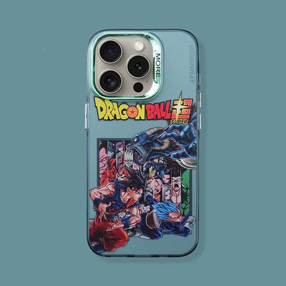 Fashion Anime Dragon Balls Gokus Laser Phone Case