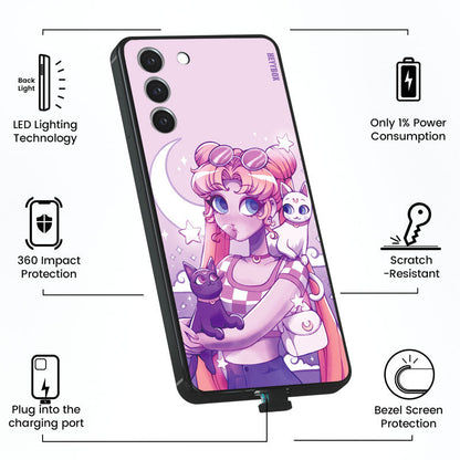 Sailor Moon Usagi LED Samsung Case RGB Light Up