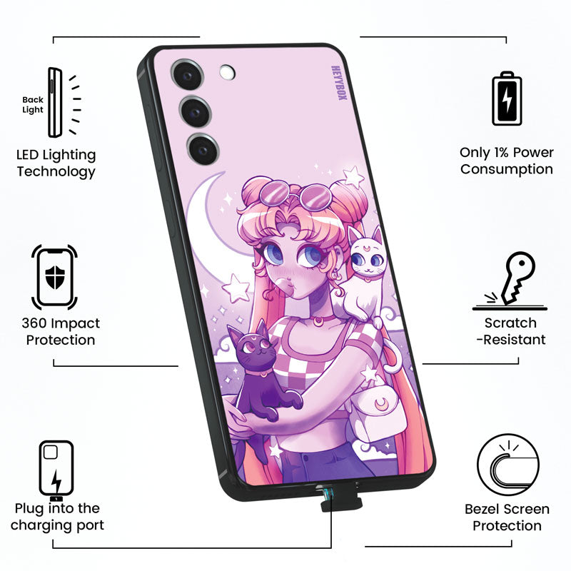 Sailor Moon Usagi LED Samsung Case RGB Light Up