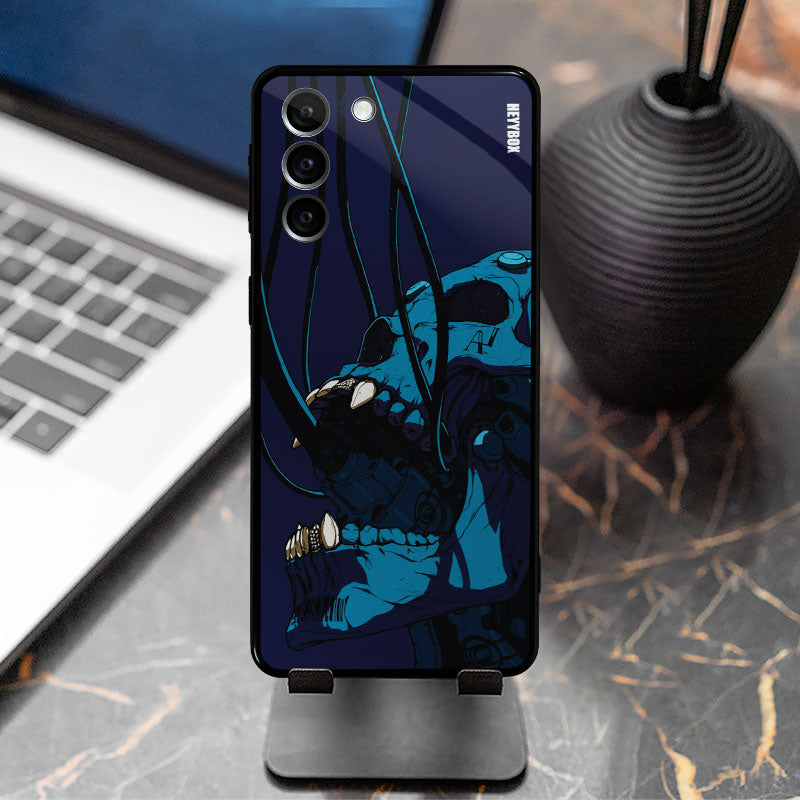 Skull Cyberpunk Cyborg LED Samsung Case RGB Light Up