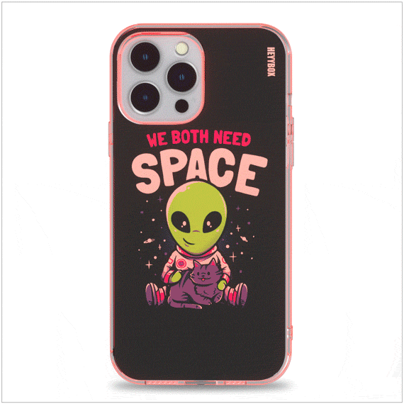 We Both Need Space RGB Case for iPhone