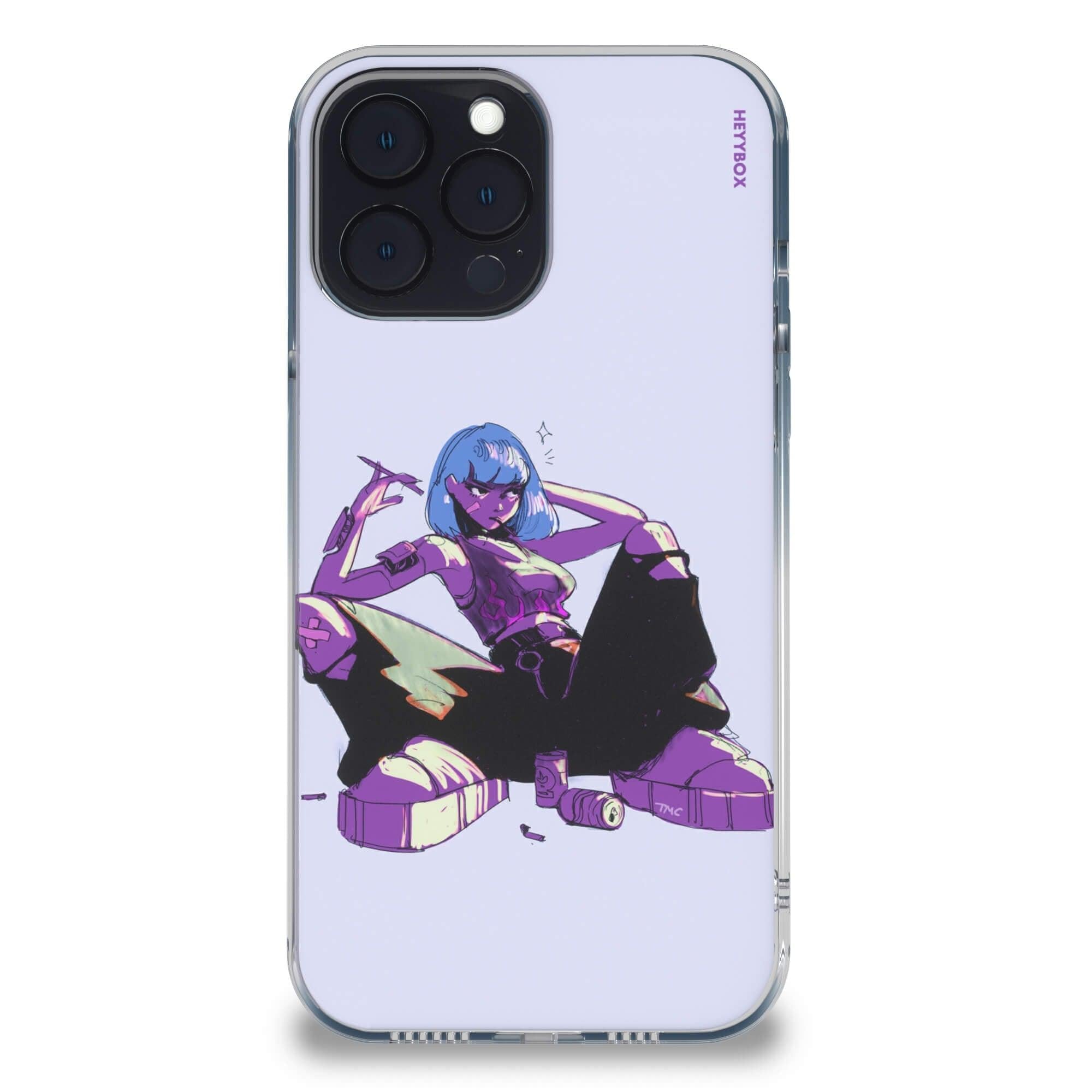 Blue Hair Girl RGB Case for iPhone