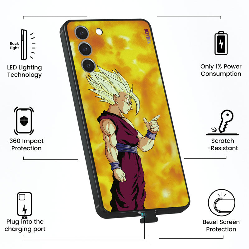 Super Saiyan 2 Goku LED Samsung Case RGB Light Up Note10+