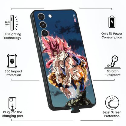 Goku Ssj God Tail LED Samsung Case RGB Light Up