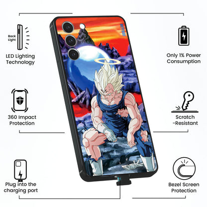 Majin Vegeta Hell LED Samsung Case RGB Light Up Galaxy S22+