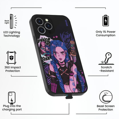 Jinx LED iPhone Case with Black Frame iPhone 14 Plus