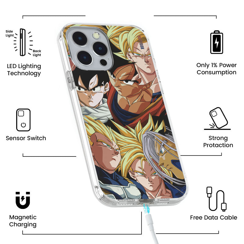 Dragon Ball Collection LED RGB Case for iPhone iPhone 12 Pro Max