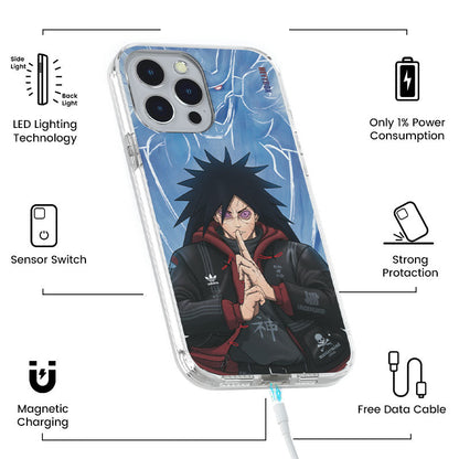 Madara Uchiha LED iPhone Case RGB Light Up for iPhone 14 Pro