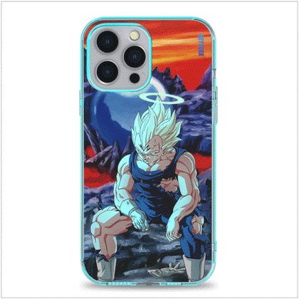 Majin Vegeta Hell LED iPhone Case RGB Light Up for iPhone 12 Pro Max