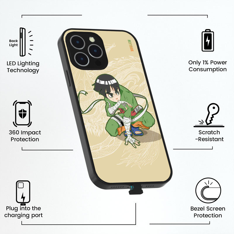 Rock Lee LED iPhone Case with Black Frame iPhone 14