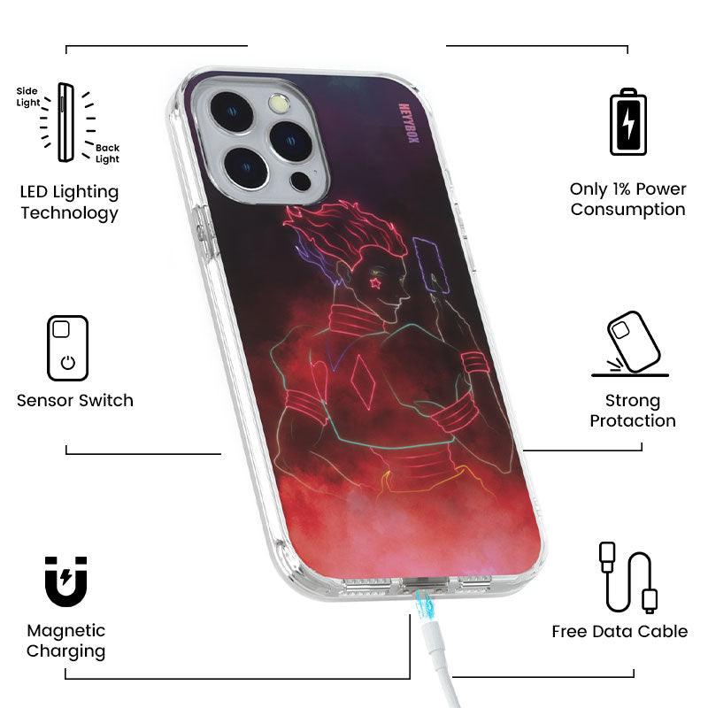 Hisoka LED iPhone Case RGB Light Up for iPhone XS Max