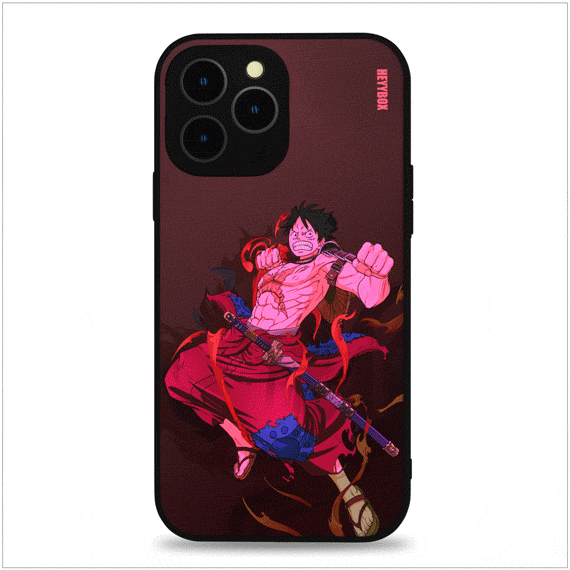 LUFFY LED iPhone Case with Black Frame