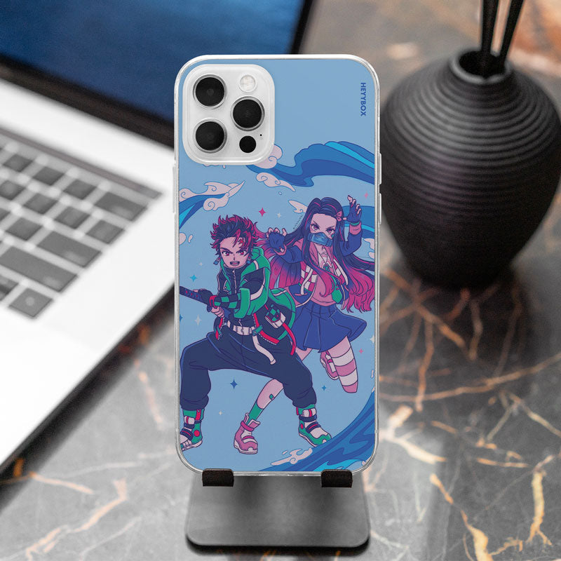 Tanjiro and Nezuko RGB Case for iPhone