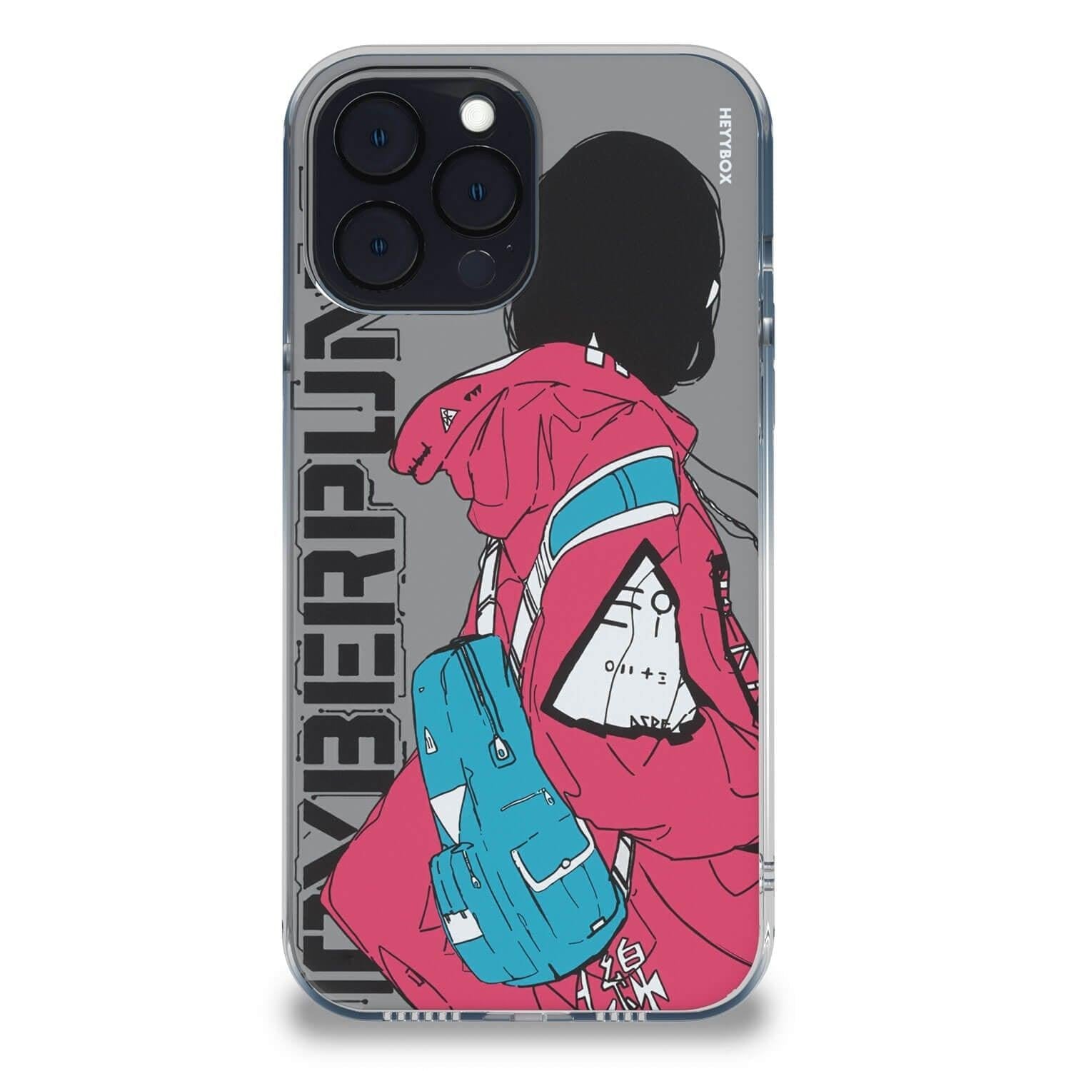 Cyberpunk Backpack Girl RGB Case for iPhone