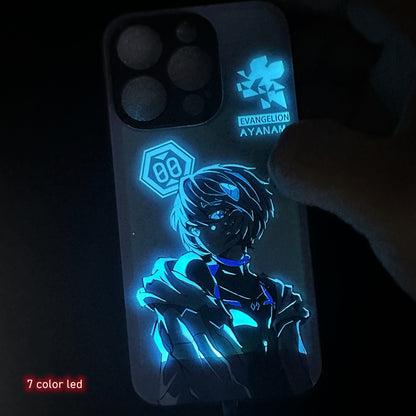 Cute Anime E-Evangelions EVA LED Phone Case