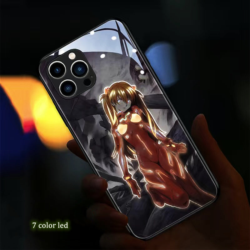 Cute Anime E-Evangelions EVA LED Phone Case