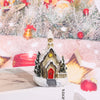 Christmas Decorations Village House Decor Xmas Lantern Decorative Resin House