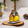 Christmas Decorations Village House Decor Xmas Lantern Decorative Resin House