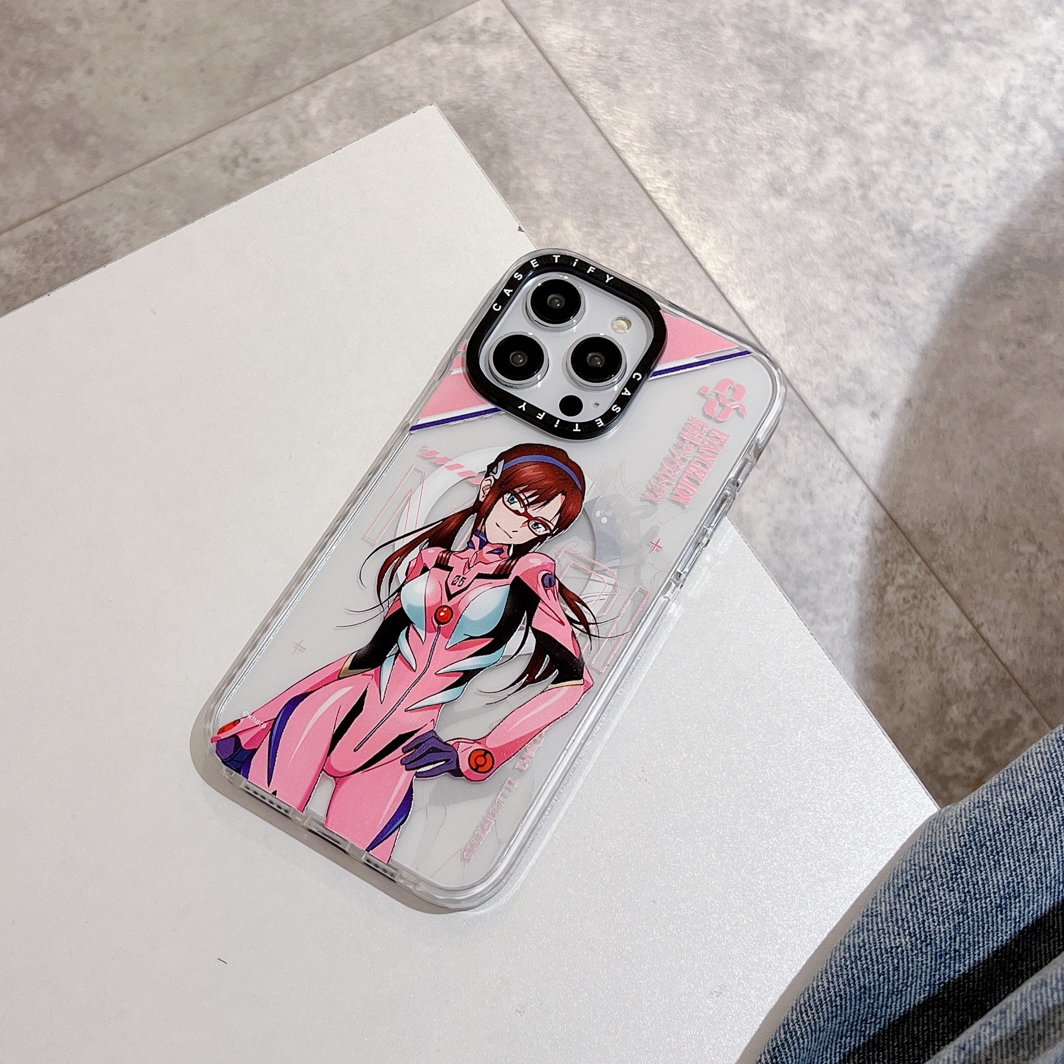 EVA Trendy cool circuit mecha anime magnetic mobile phone case magsafe