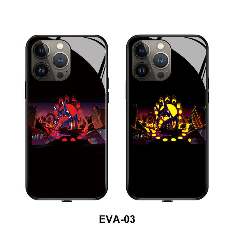 Cute Anime E-Evangelions EVA LED Phone Case