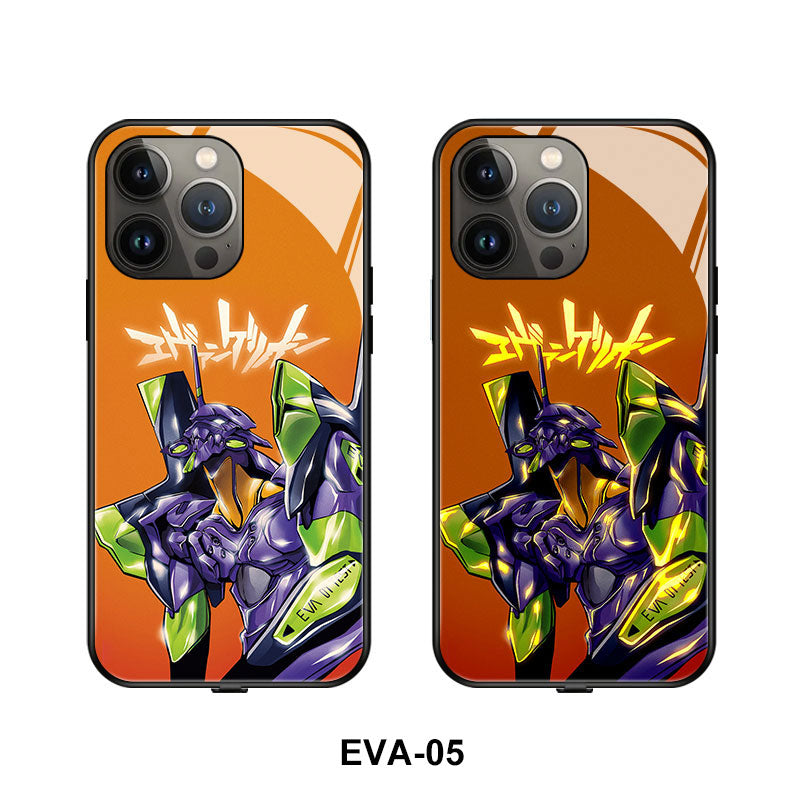 Cute Anime E-Evangelions EVA LED Phone Case