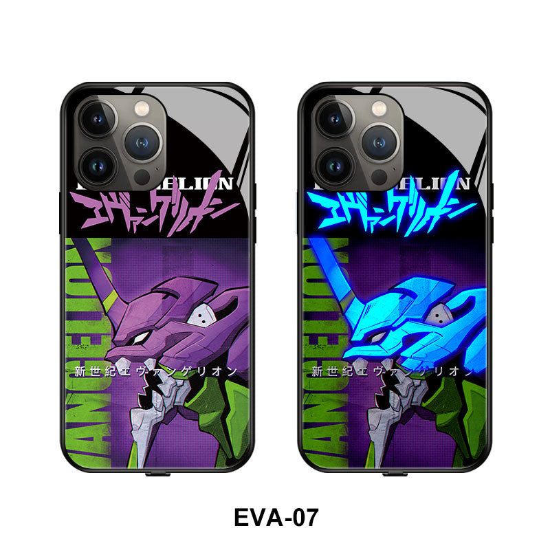 Cute Anime E-Evangelions EVA LED Phone Case