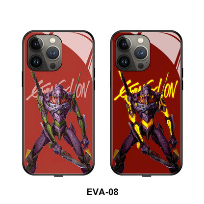 Cute Anime E-Evangelions EVA LED Phone Case