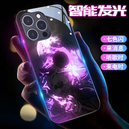 Cute Anime One Piece LED Phone Case