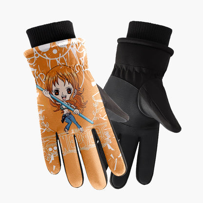 One Piece cold-proof, waterproof, windproof, anti-slip, warm ski and snow gloves