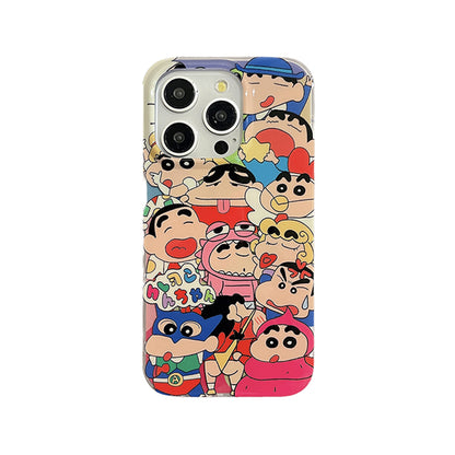 Action Kamen&Crayon Shin-chan anime phone case