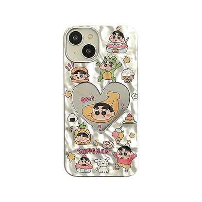 Action Kamen&Crayon Shin-chan anime phone case