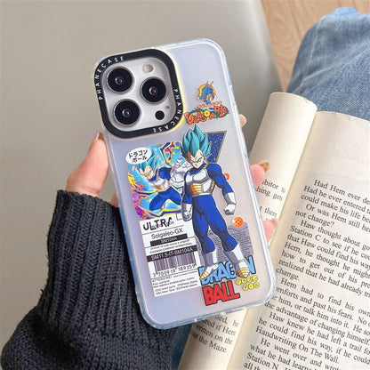 Fashion Anime Dragon Balls Gokus Laser Phone Case