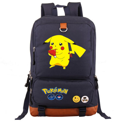 Cute cartoon pattern Pikachu peripheral backpack