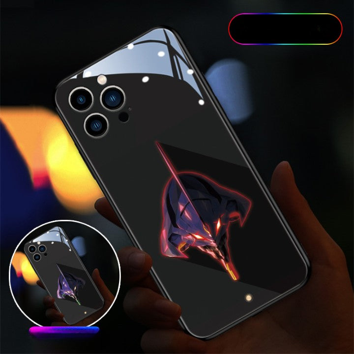 Cute Anime E-Evangelions EVA LED Phone Case