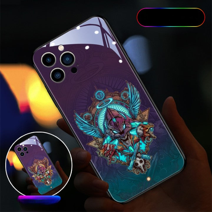 Cute Anime E-Evangelions EVA LED Phone Case